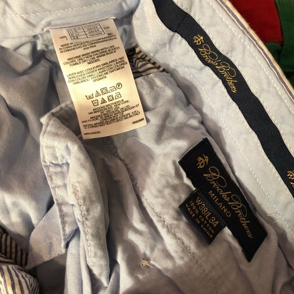 Brooks Brothers Blue White Seersucker Dress Pants - Picture 6 of 7